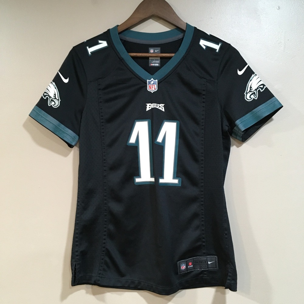 Nike Philadelphia Eagles Football Jersey Carson Wentz #11 Youth Medium Black